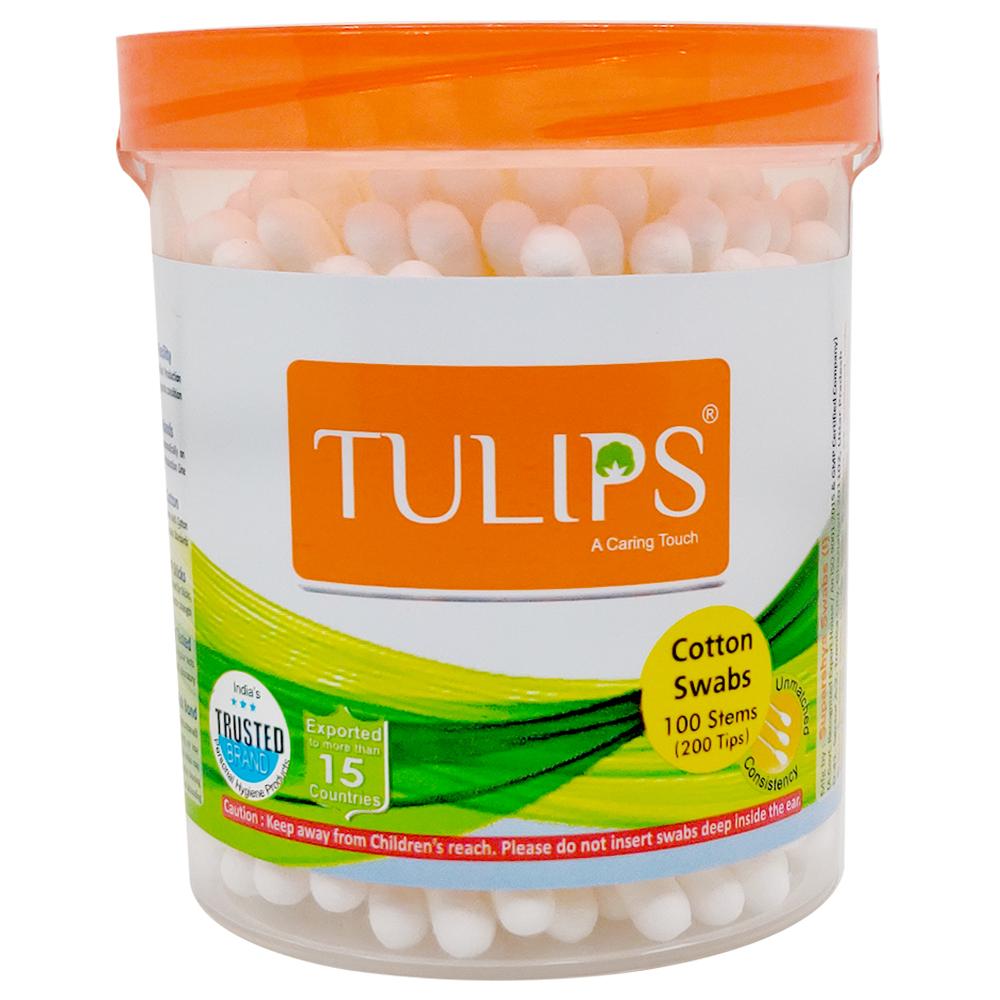 Tulips Cotton Swabs